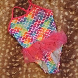 Wonder Nation Brand bathing Suite, one-Piece, Mermaid, Tutu Swim 2T Girl
